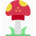 Mushroom Seasons Spring Icon
