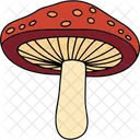 Mushroom Food Vegetarian Icon