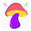 Mushroom Art Toadstool Art Umbrella Mushroom Icon