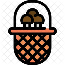 Mushroom basket  Icon