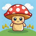 Mushroom Cartoon Icon