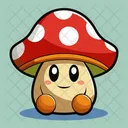 Mushroom Cartoon Icon