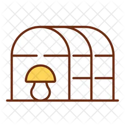 Mushroom inside greenhouse  Icon