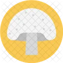 Mushroom White Food Icon