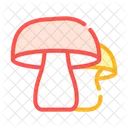Mushrooms Vegetables Color Icon