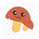 Mushrooms Happy Food Symbol