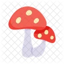 Toadstools Mushrooms Fungus Icon