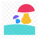 Mushrooms Camping Route Icon