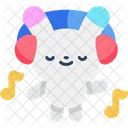 Music Kawaii Bunny Icon