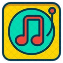 Music Note Vynil Icon