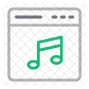 Music Webpage Online Icon
