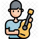 Guitar Activity Man Icon