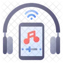 Music Streaming Headphone Icon