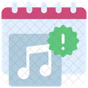Music Release Calendar Icon