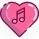 Music Love Heart Icon