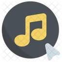 Music Click Button Icon