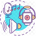 Music and podcasts  Icon