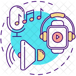 Music and podcasts  Icon