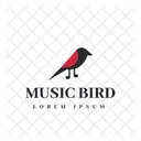 Music Bird Bird Tag Bird Label Icon