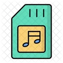 Music Card Audio Storage Media Storage Icon