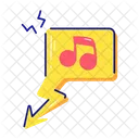 Music Chat Music Message Music Note Icon
