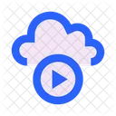 Cloud Video Media Icon