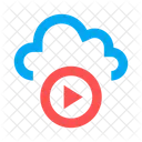 Cloud Video Media Icon