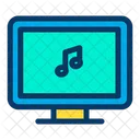 Computer Music Listening Music Icon