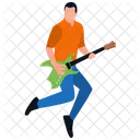 Music Concert Male Rock Star Guitar Player Icon