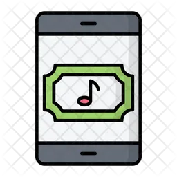 Music concert online ticket  Icon