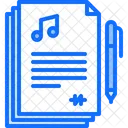 Music Contract  Icon