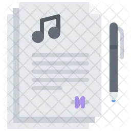 Music Contract  Icon