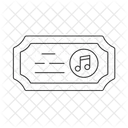 Music Sound Ticket Icon