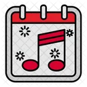 Music Tone Calendar Icon
