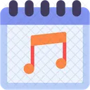 Music Calendar Time And Date Icon