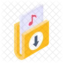 Music Data Music Folder Music Album Icône
