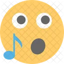 Music Note Smiley Icon