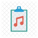 Music Melody Clipboard Icon