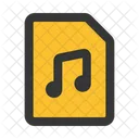 Music File Audio File Document Icon