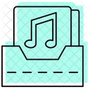 Music Folder Color Shadow Thinline Icon Icon