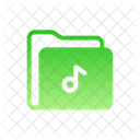 Folder Musical Note Icon