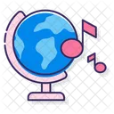 Music-globe  Icon