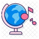 Music Globe Music Musical Icon