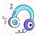 Music Headphones Music Headset Listening Device 아이콘
