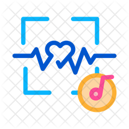 Music Heart Rate Icon Of Colored Outline Style Available In Svg Png Eps Ai Icon Fonts