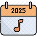 Music Calendar Time Icon