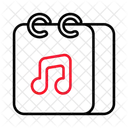 Music Note Book Icon