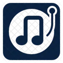 Music Note Vynil Icon