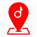 Music Concert Map Position Icon
