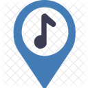 Music Location Map Pointer Music Icon